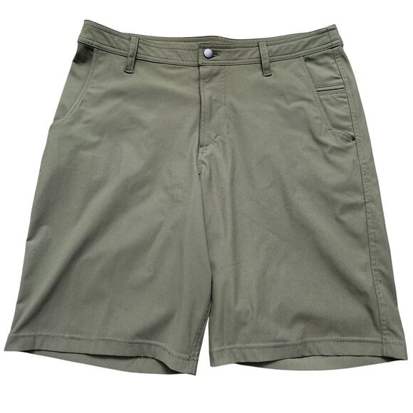 Lululemon Olive Green Shorts Size 36 - Picture 1 of 4